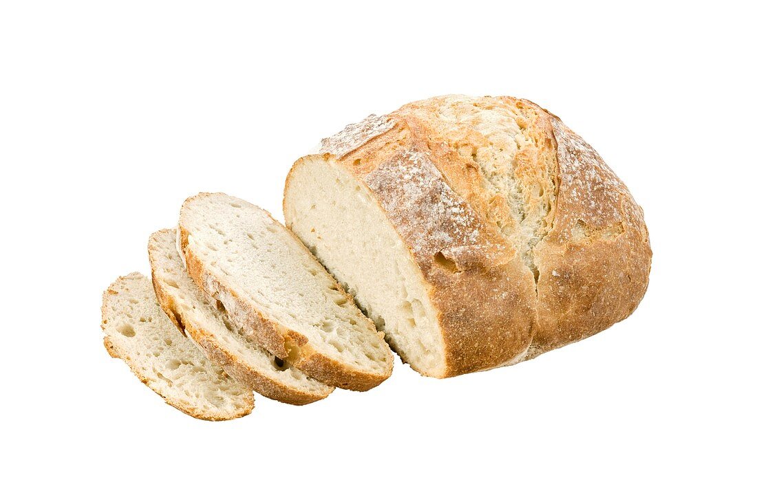 White artisan bread