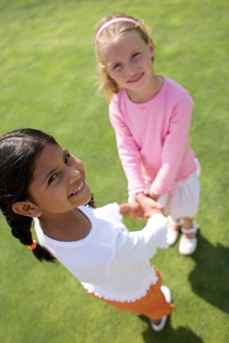 Girls playing