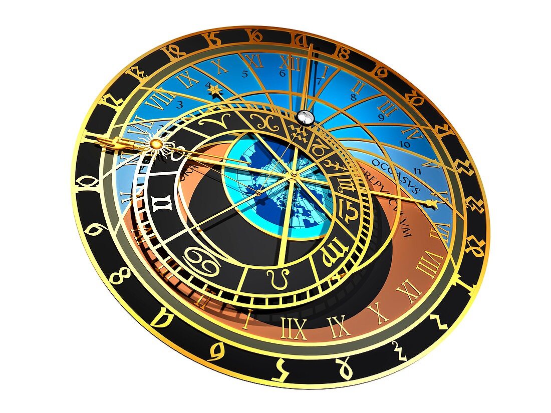 Astronomical clock,artwork