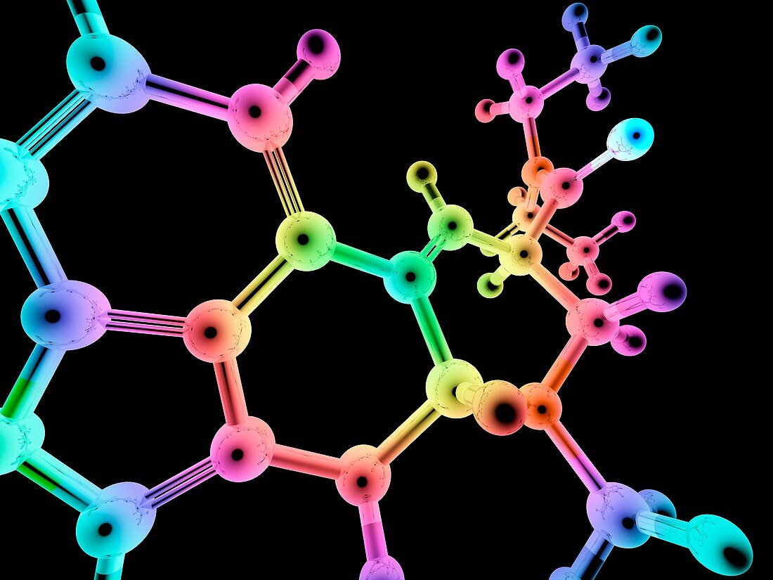 LSD molecule,artwork