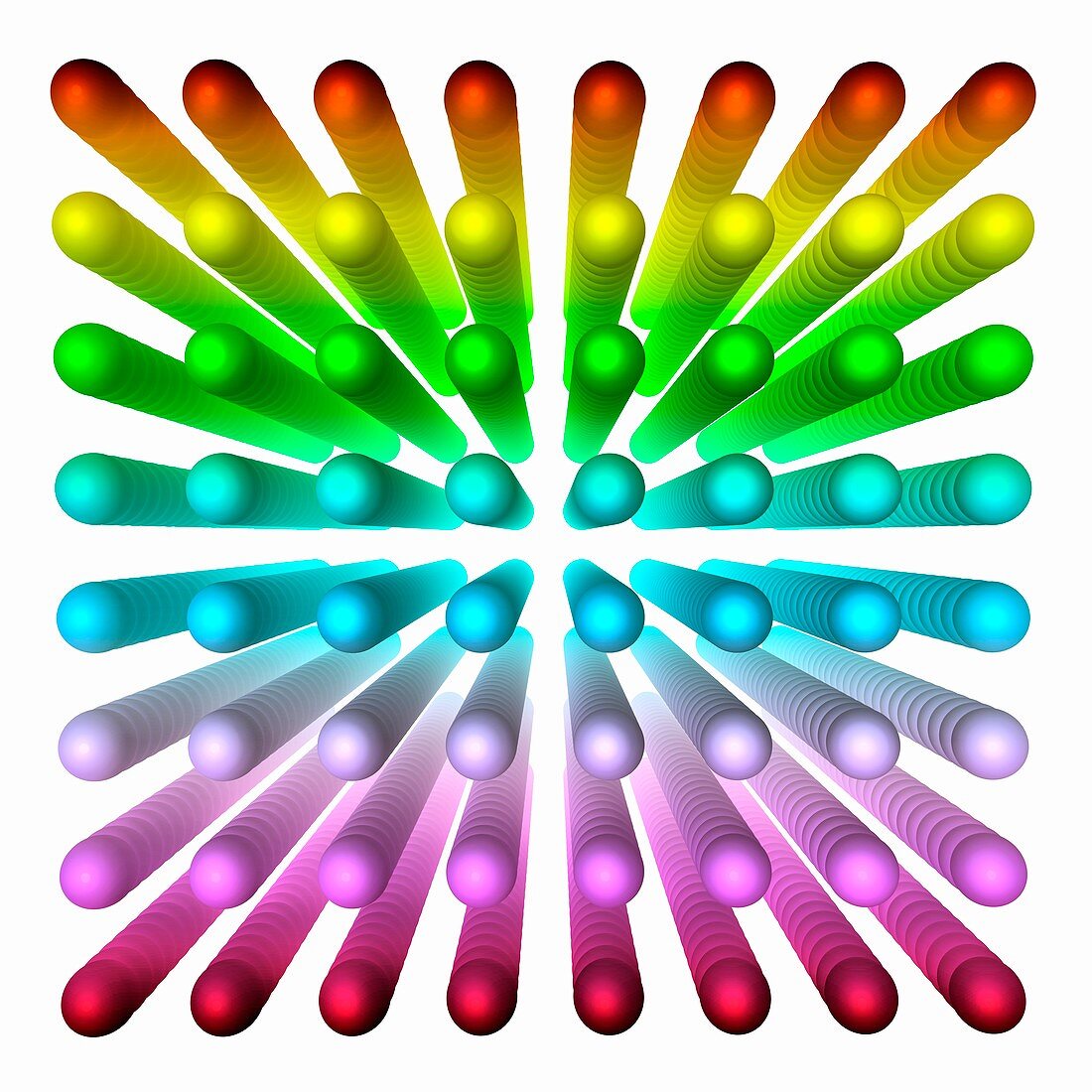 Multicoloured ball grid,artwork