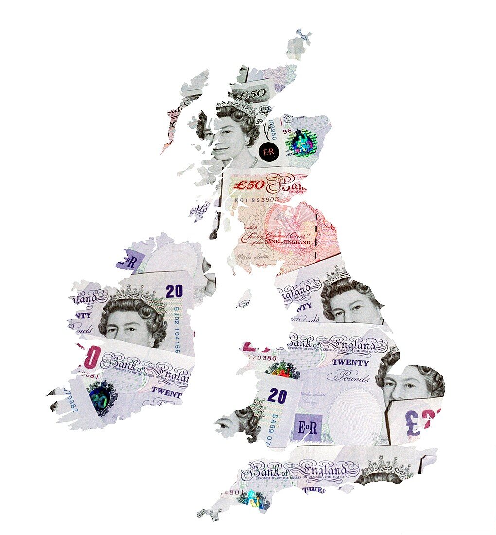 British currency,conceptual artwork