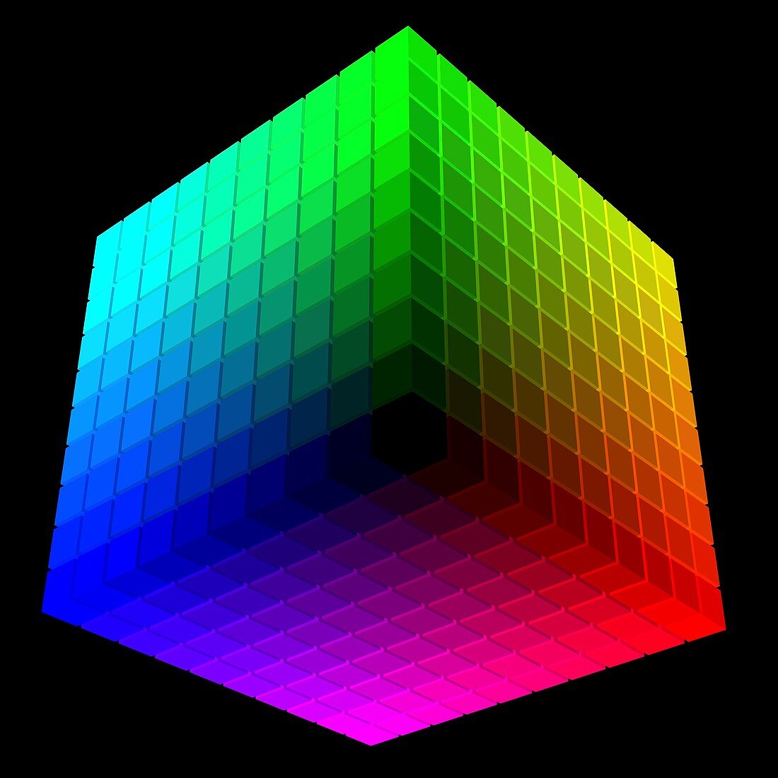 Hickethier colour-cube,computer artwork