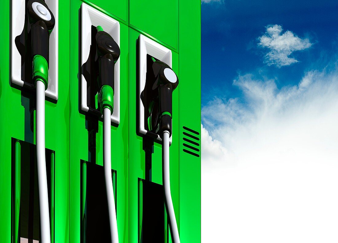 Green fuel,conceptual artwork