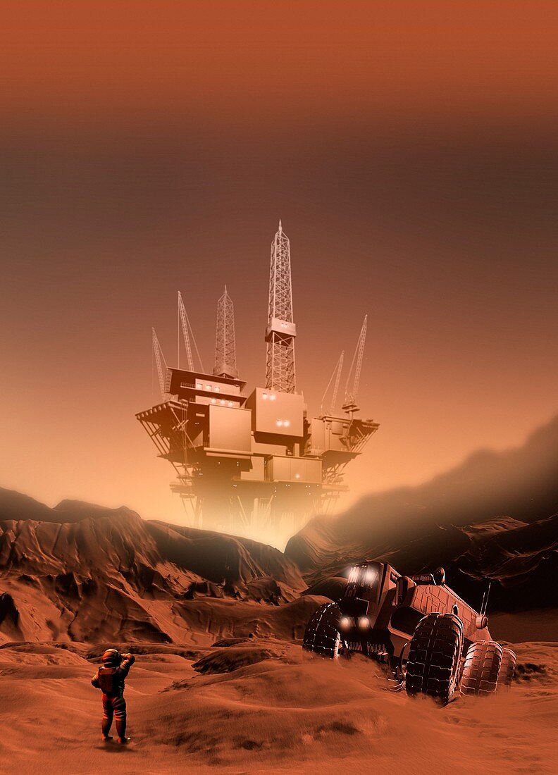 Mining on Mars,artwork