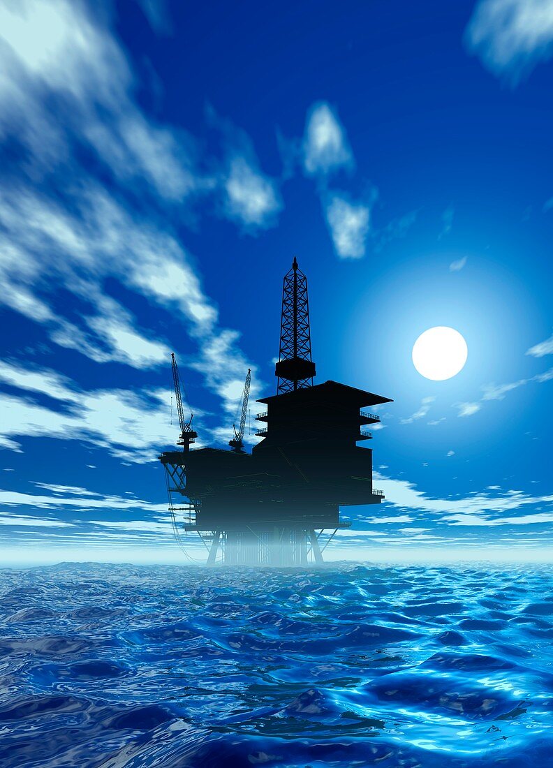 Oil rig,artwork