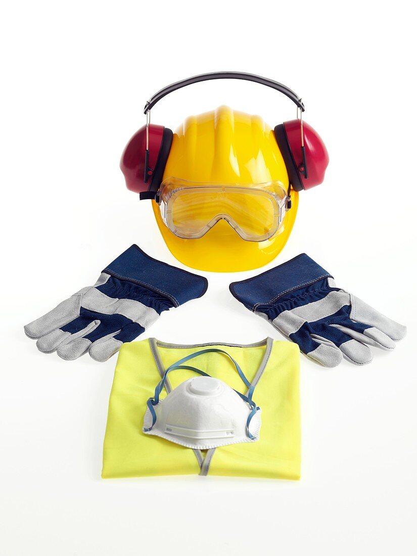 Construction worker's safety equipment