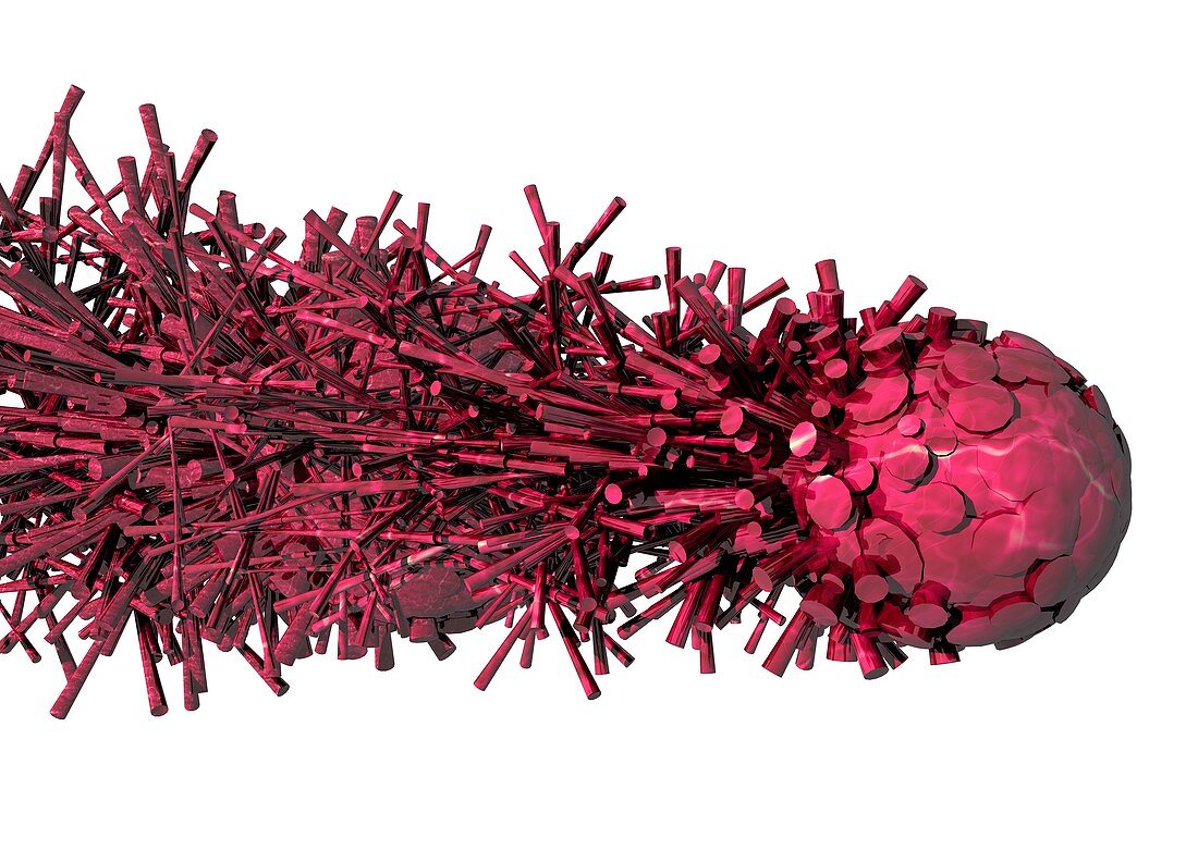 Nanomachines destroying cancer,artwork