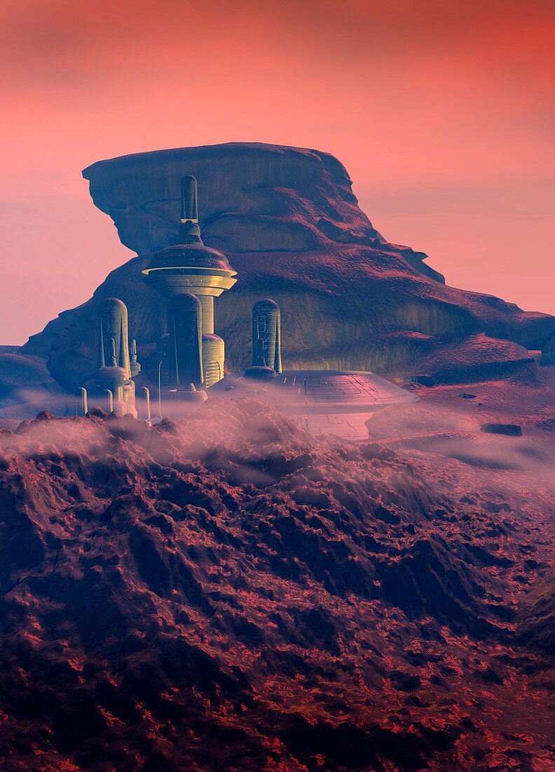 Colonised Mars,artwork