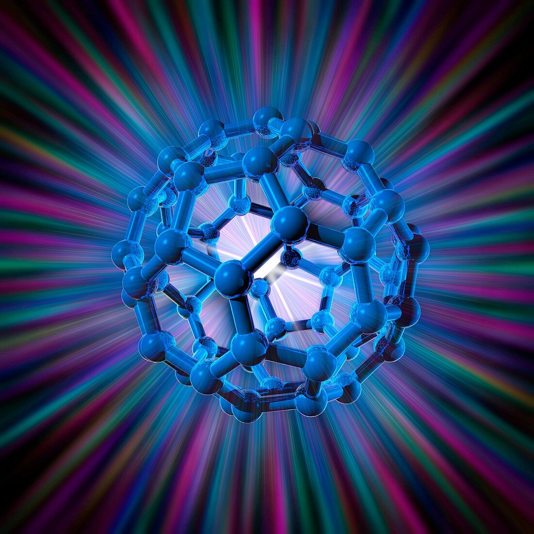 Buckyball molecule,artwork