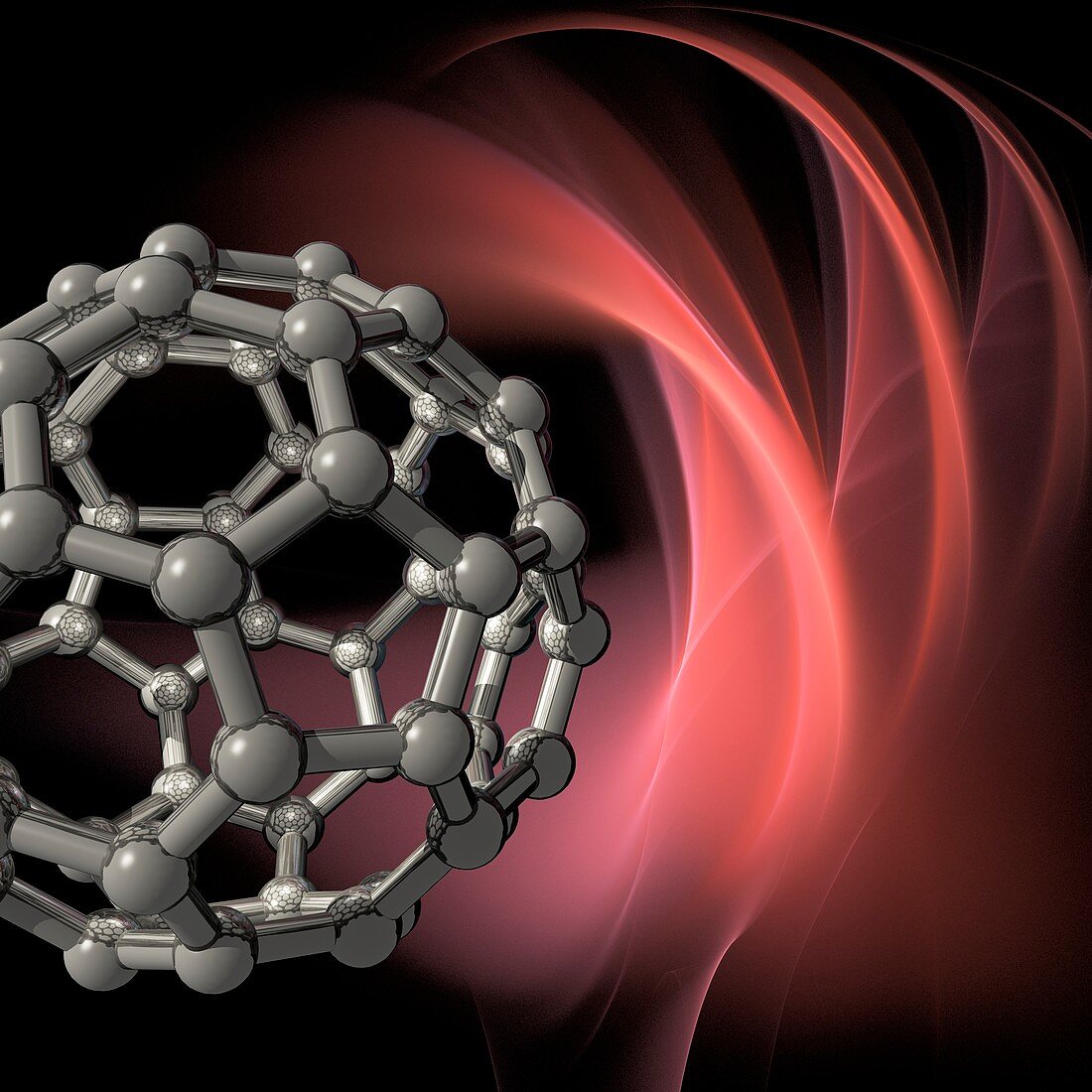 Buckyball molecule,artwork