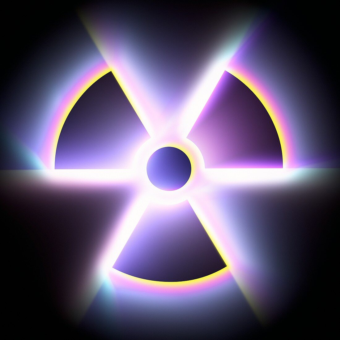 Radiation warning sign