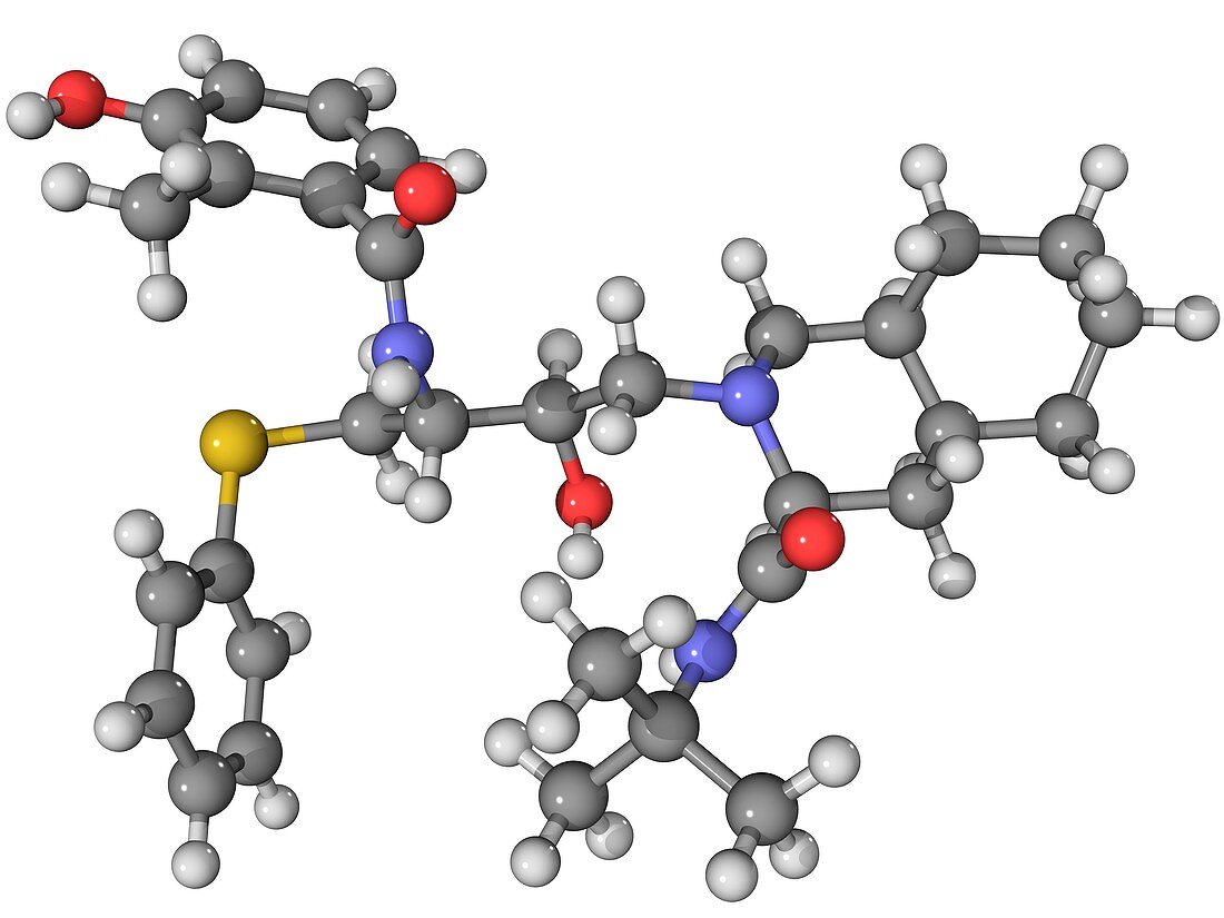 Nelfinavir AIDS drug molecule
