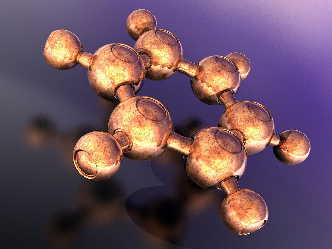 Benzene,molecular model