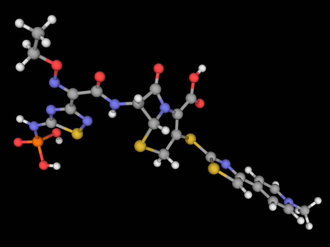 Ceftaroline drug molecule