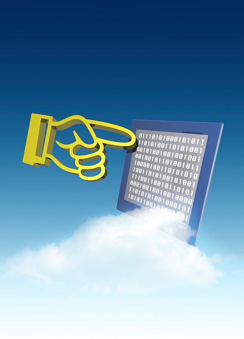 Cloud computing,conceptual artwork