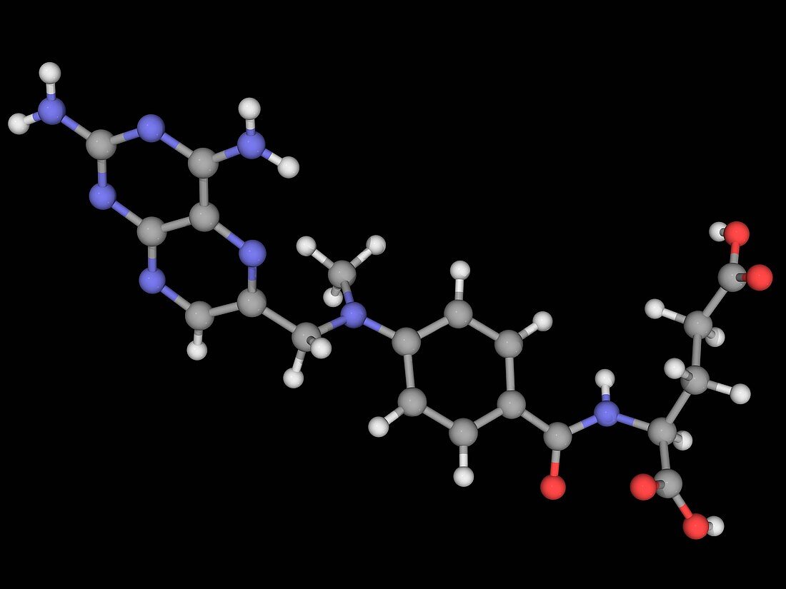 Methotrexate drug molecule