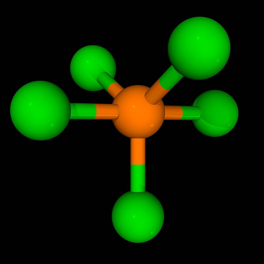 Phosphorus pentachloride molecule