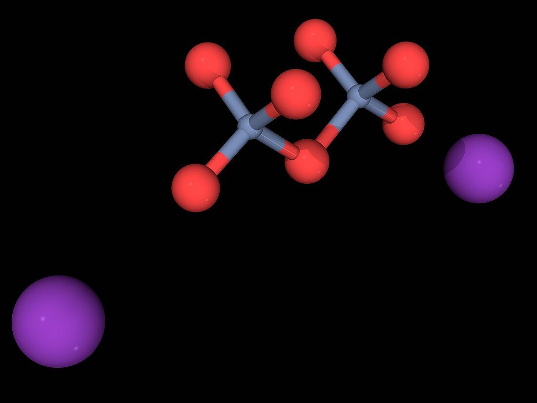 Potassium dichromate molecule