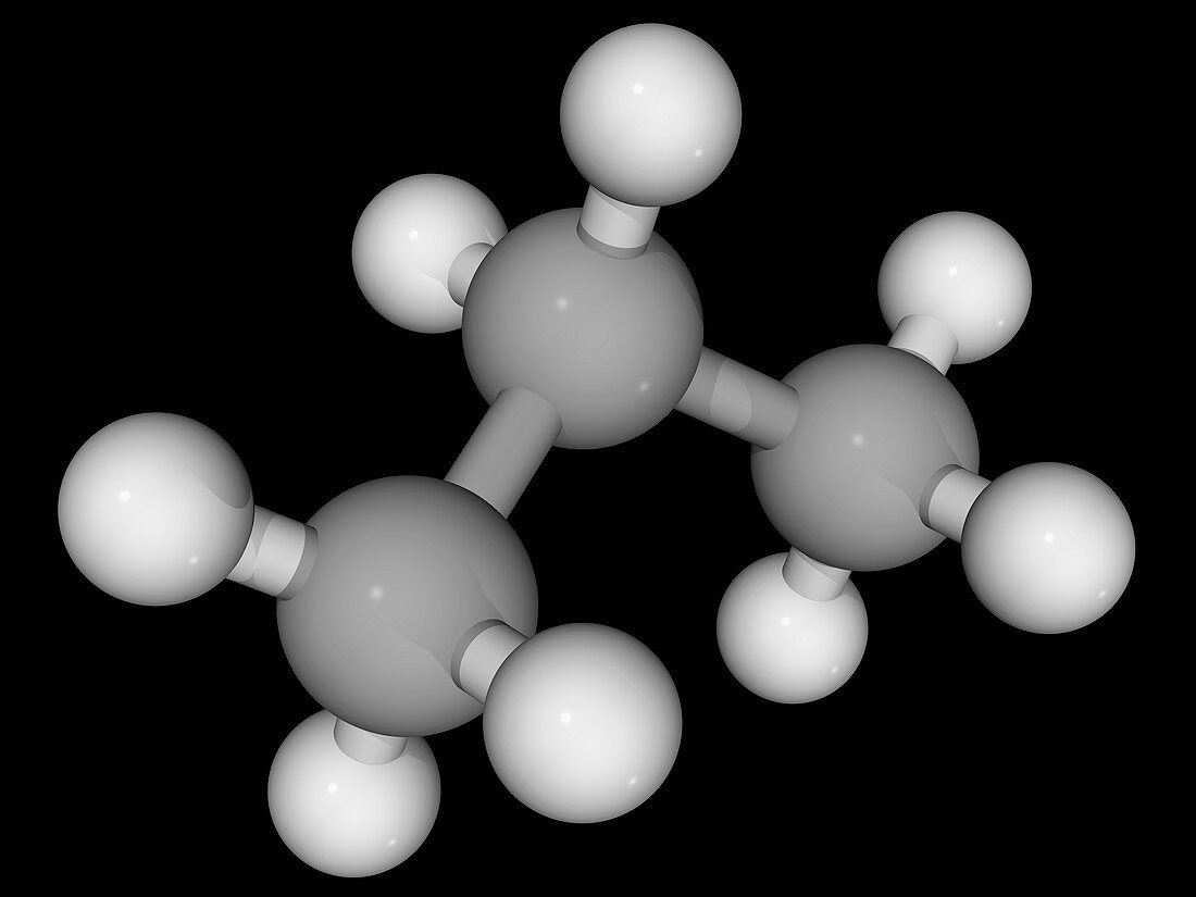 Propane molecule