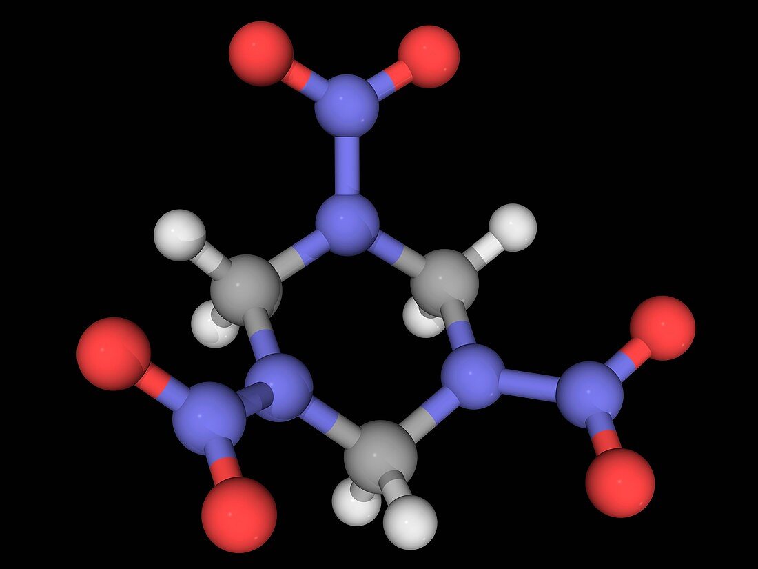 RDX explosive molecule