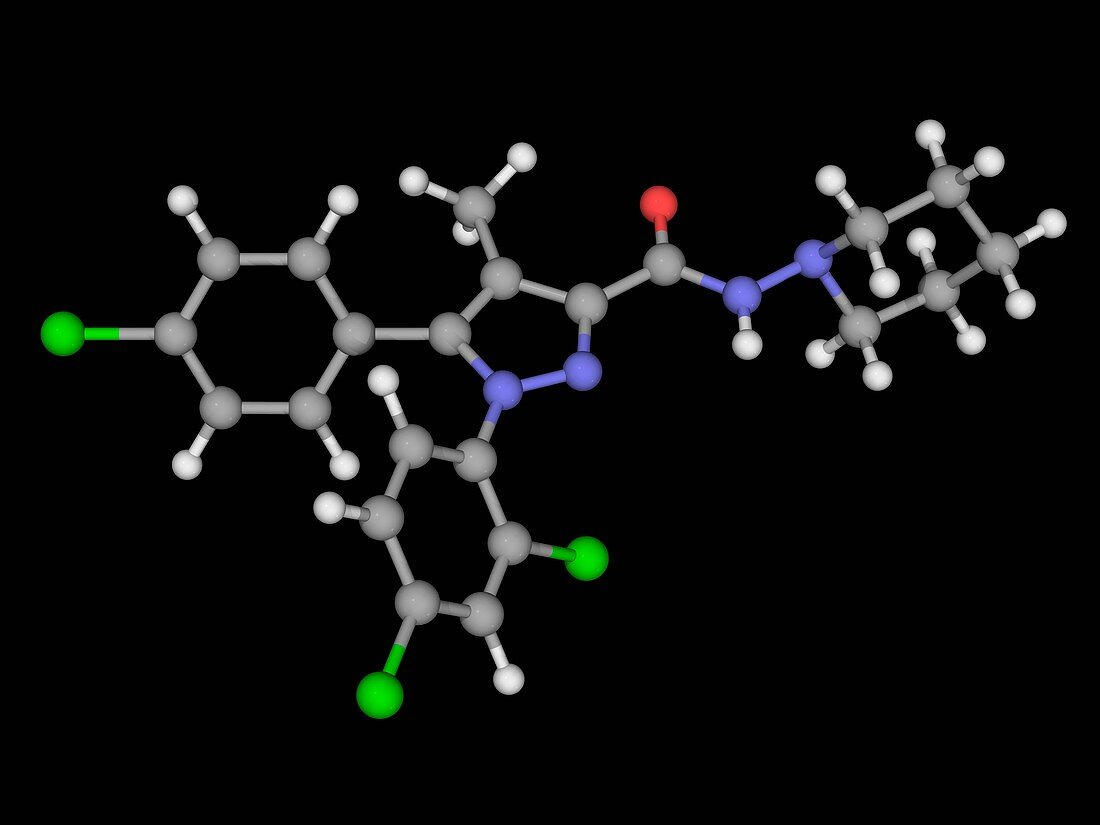 Rimonabant drug molecule