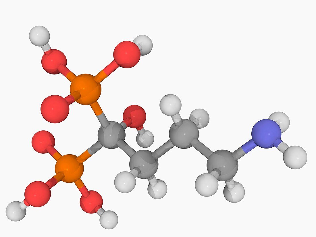 Alendronic acid drug molecule