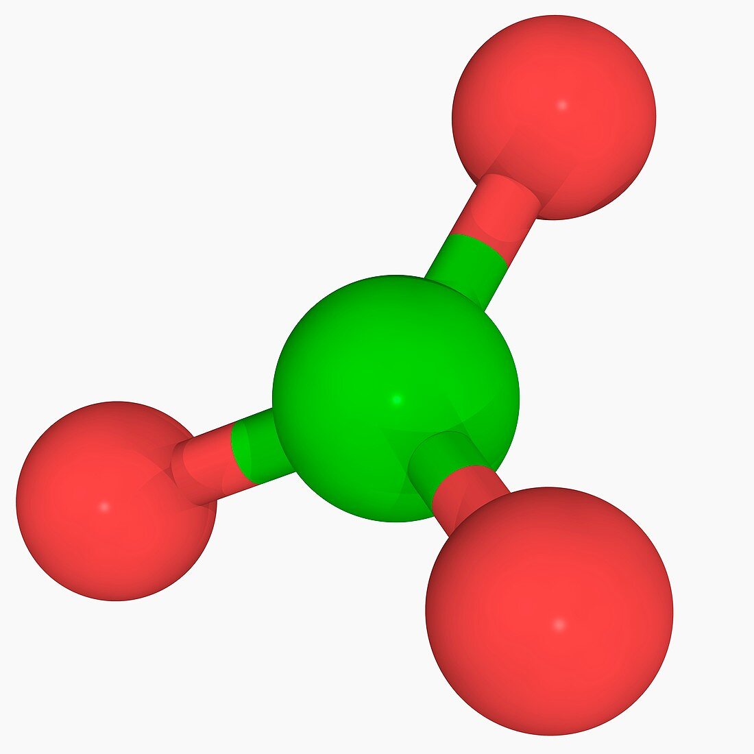 Chlorate ion molecule