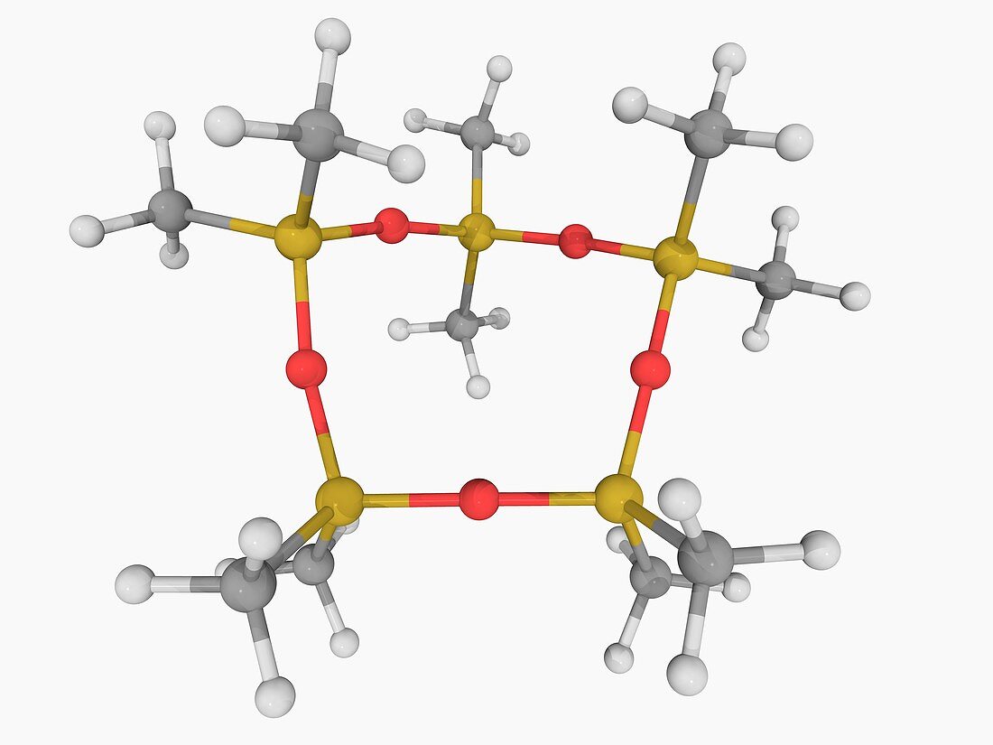 Decamethylcyclopentasiloxane molecule