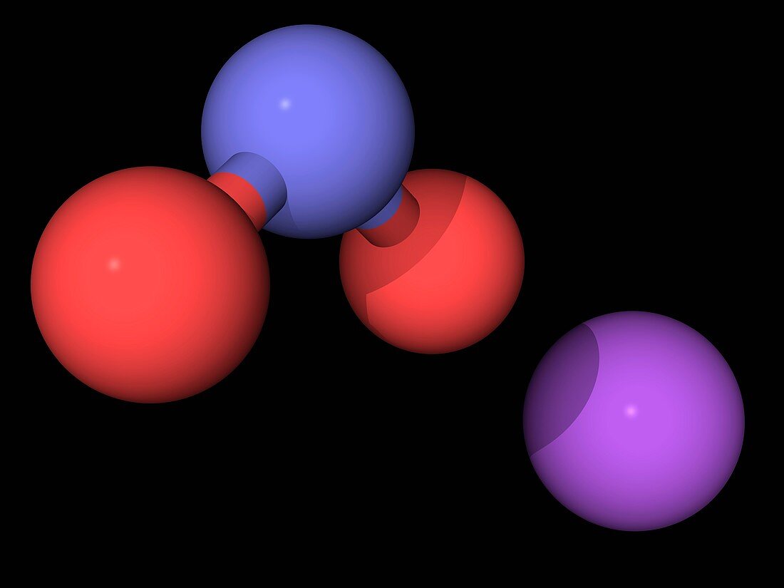 Sodium nitrite molecule
