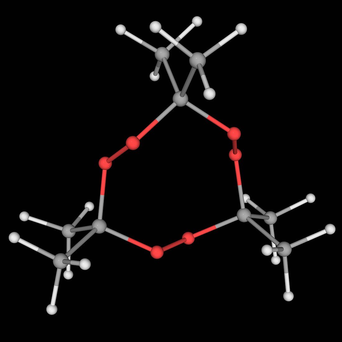 TATP triacetone triperoxide molecule
