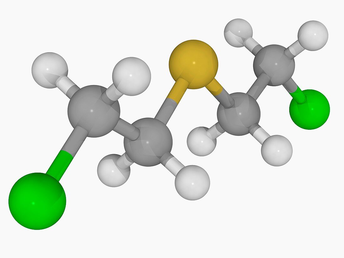 Mustard gas molecule