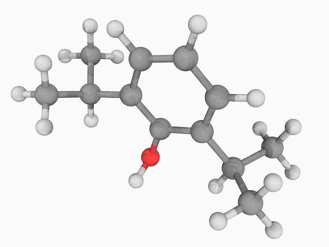 Propofol drug molecule