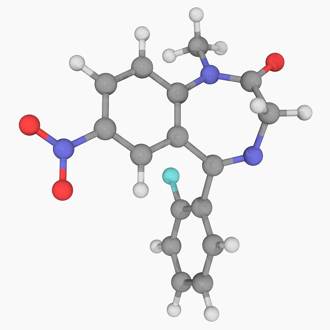 Rohypnol drug molecule
