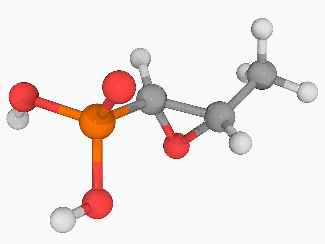 Fosfomycin drug molecule