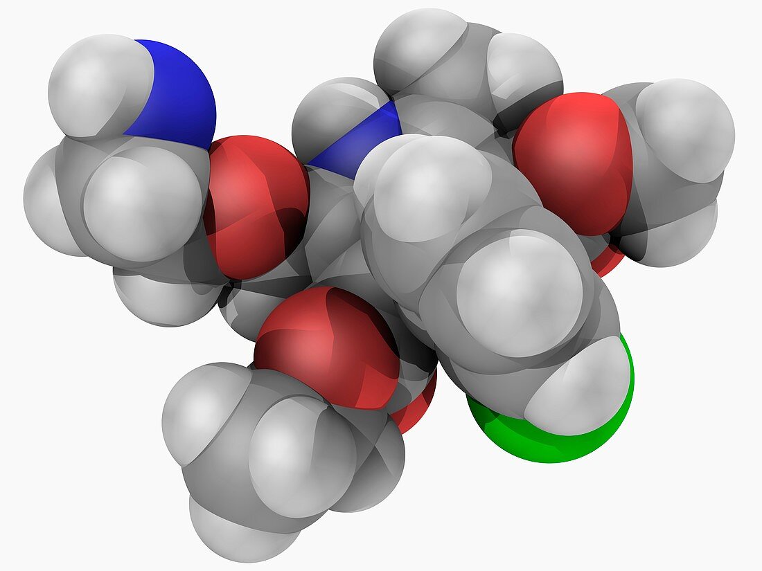 Amlodipine drug molecule