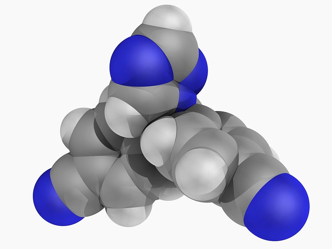 Letrozole drug molecule