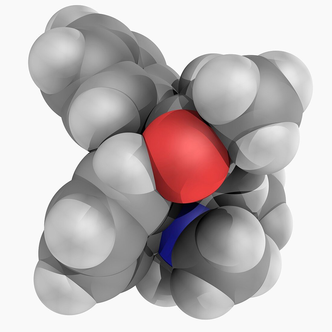 Methadone drug molecule