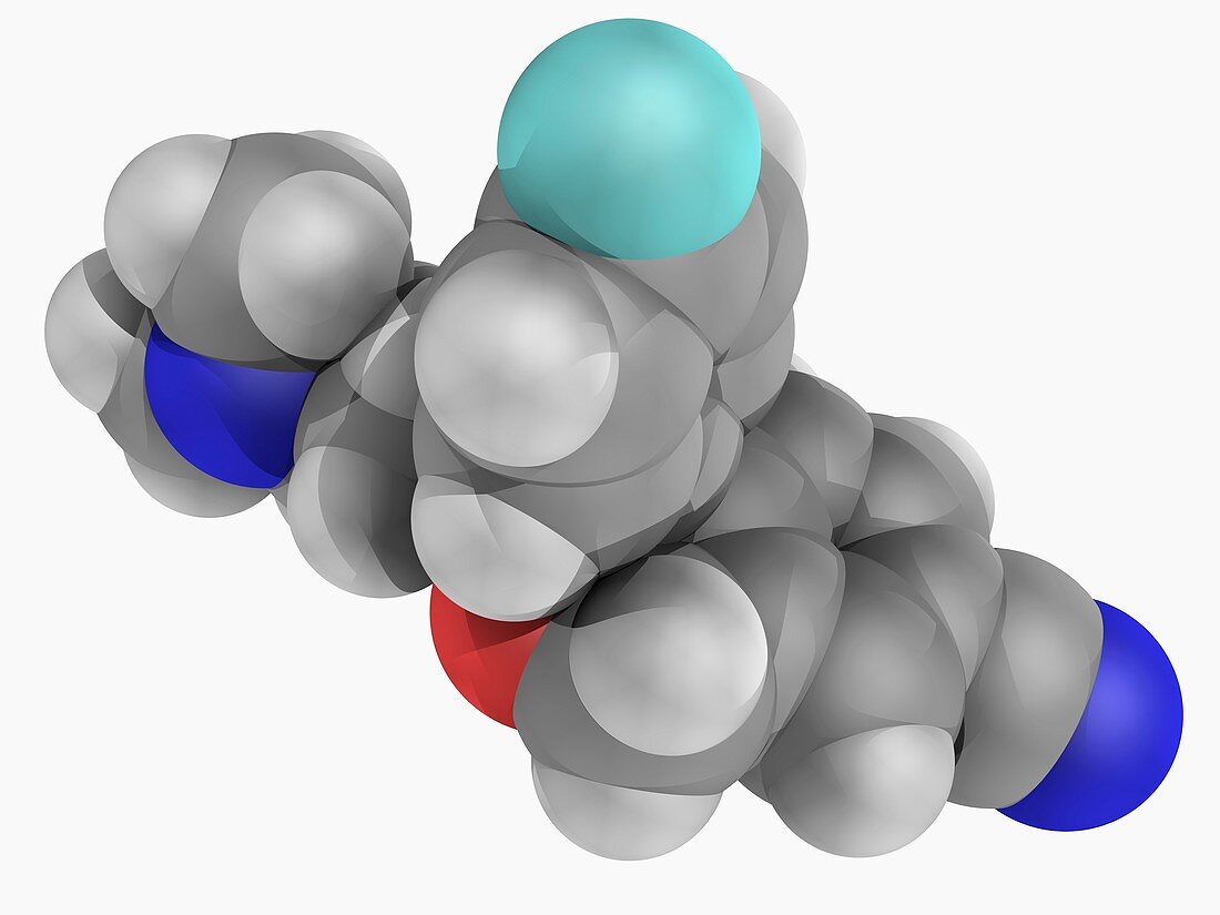 Escitalopram drug molecule