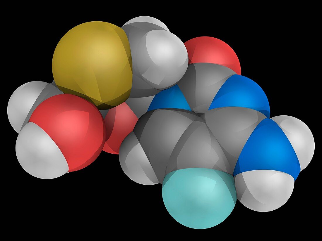 Emtricitabine drug molecule