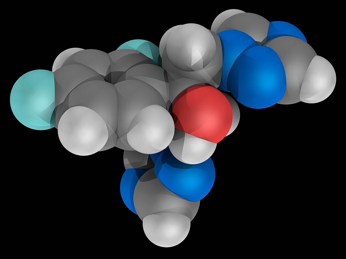 Fluconazole drug molecule