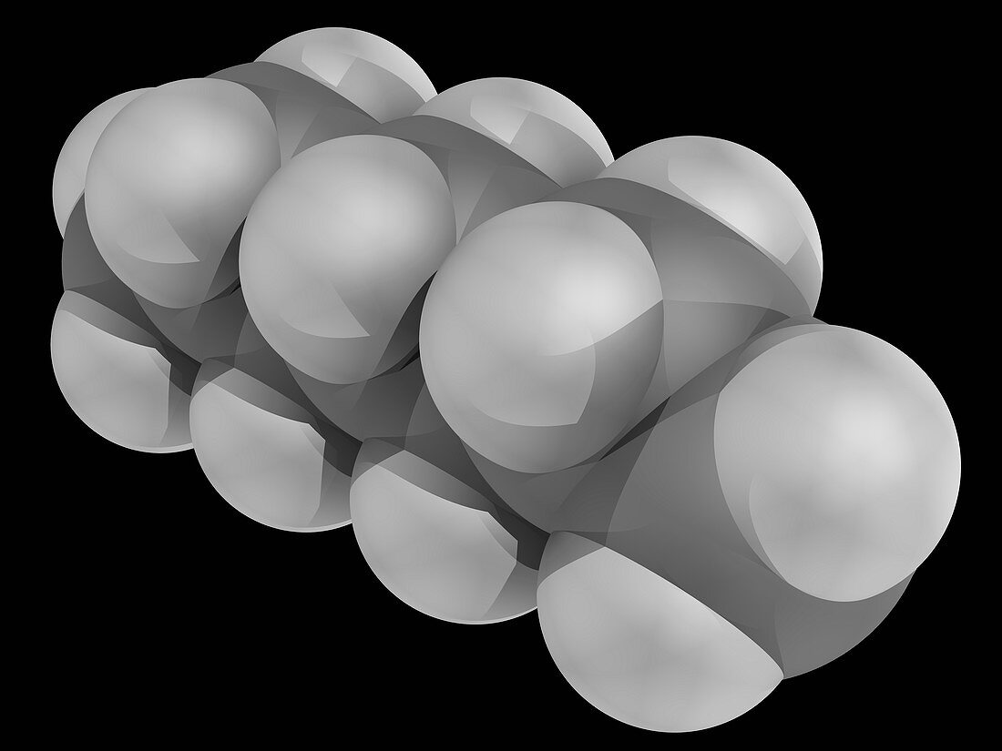 Heptane molecule