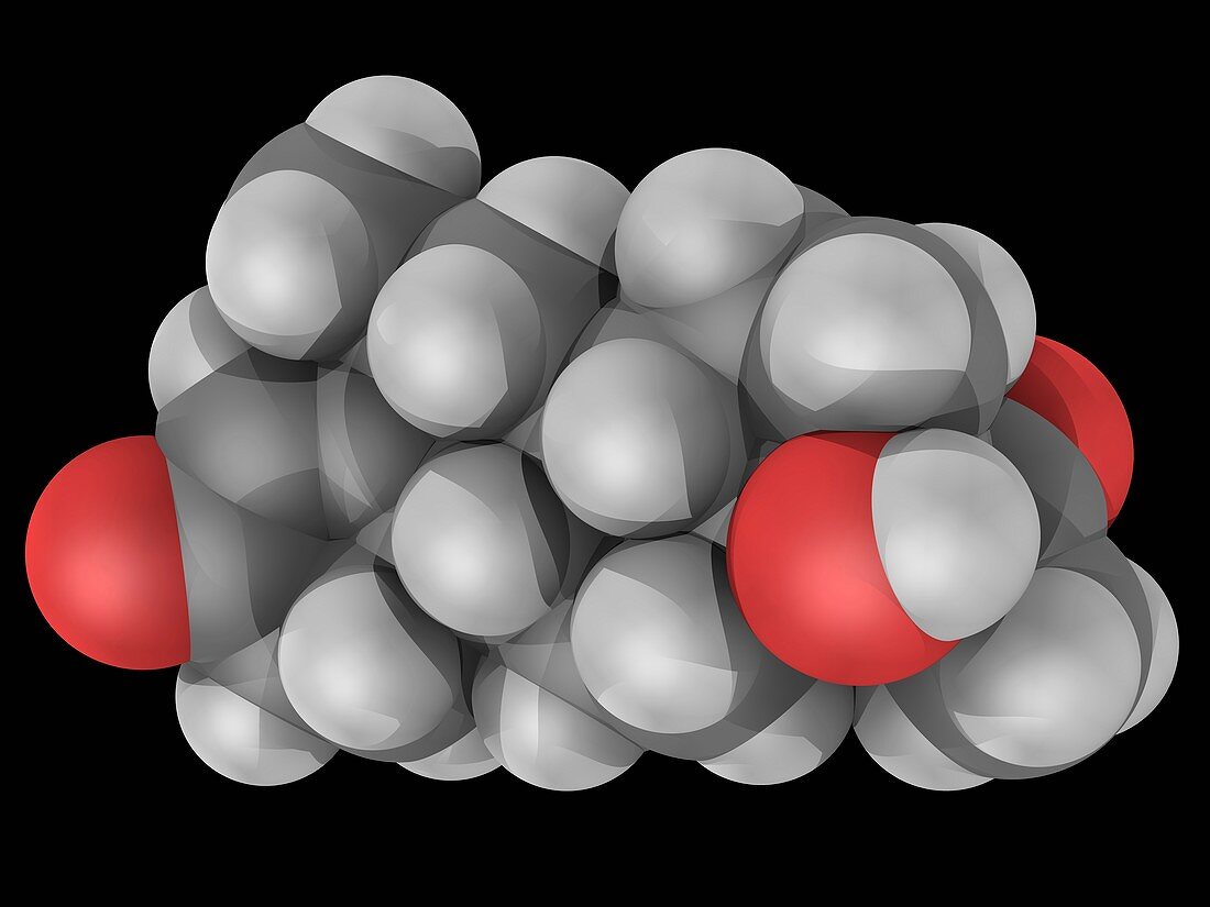 Medroxyprogesterone drug molecule