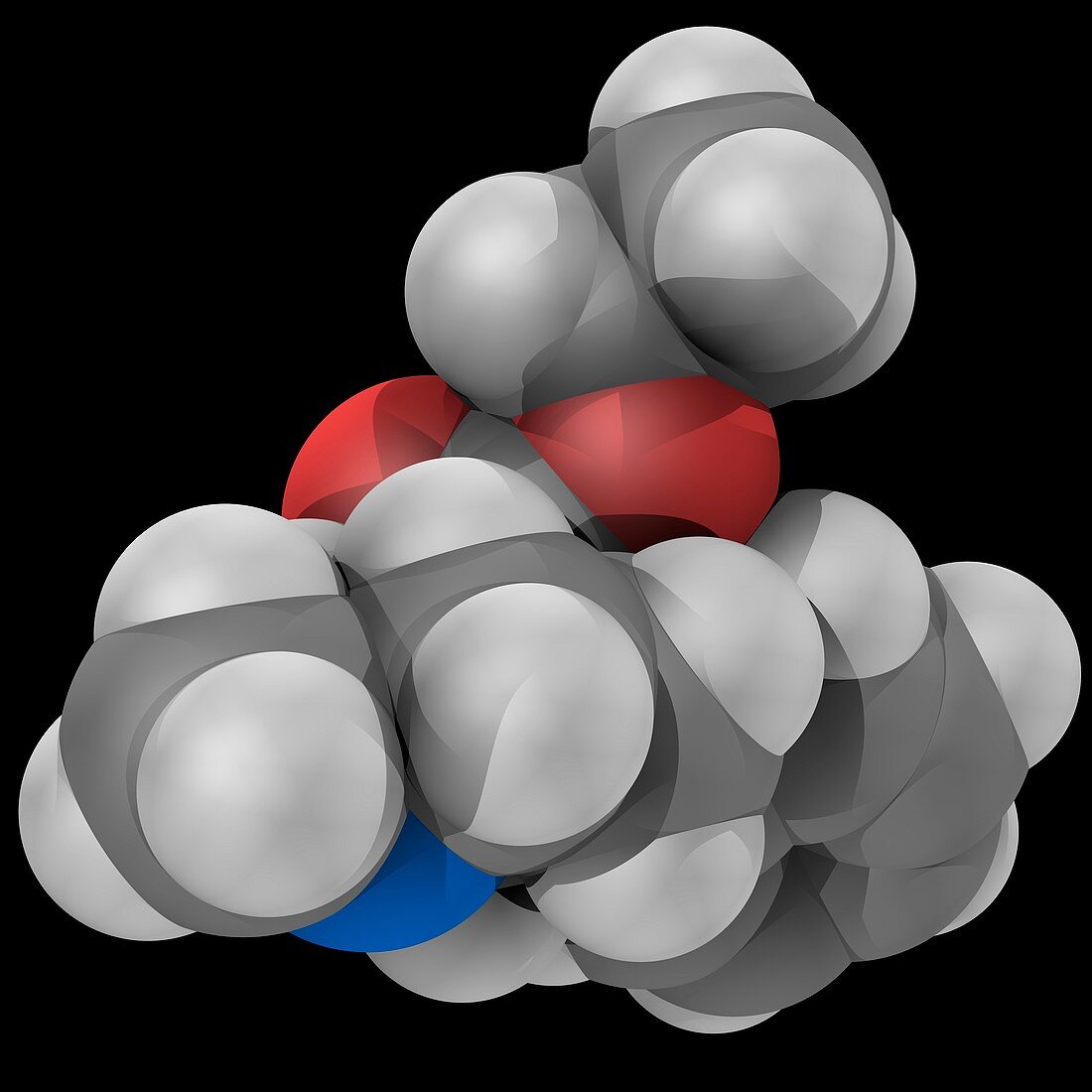 Meperidine pethidine drug molecule