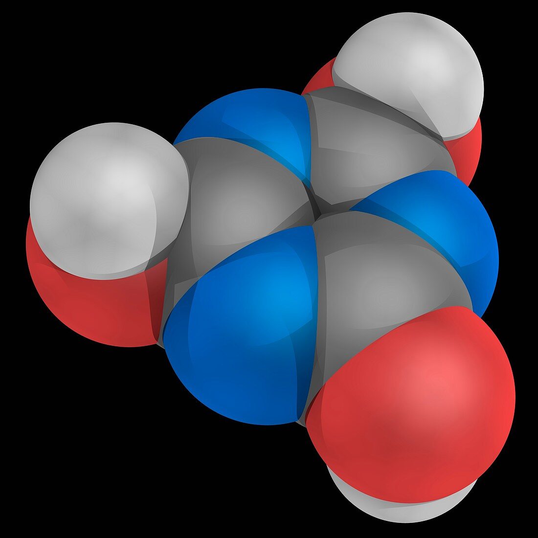 Cyanuric acid molecule