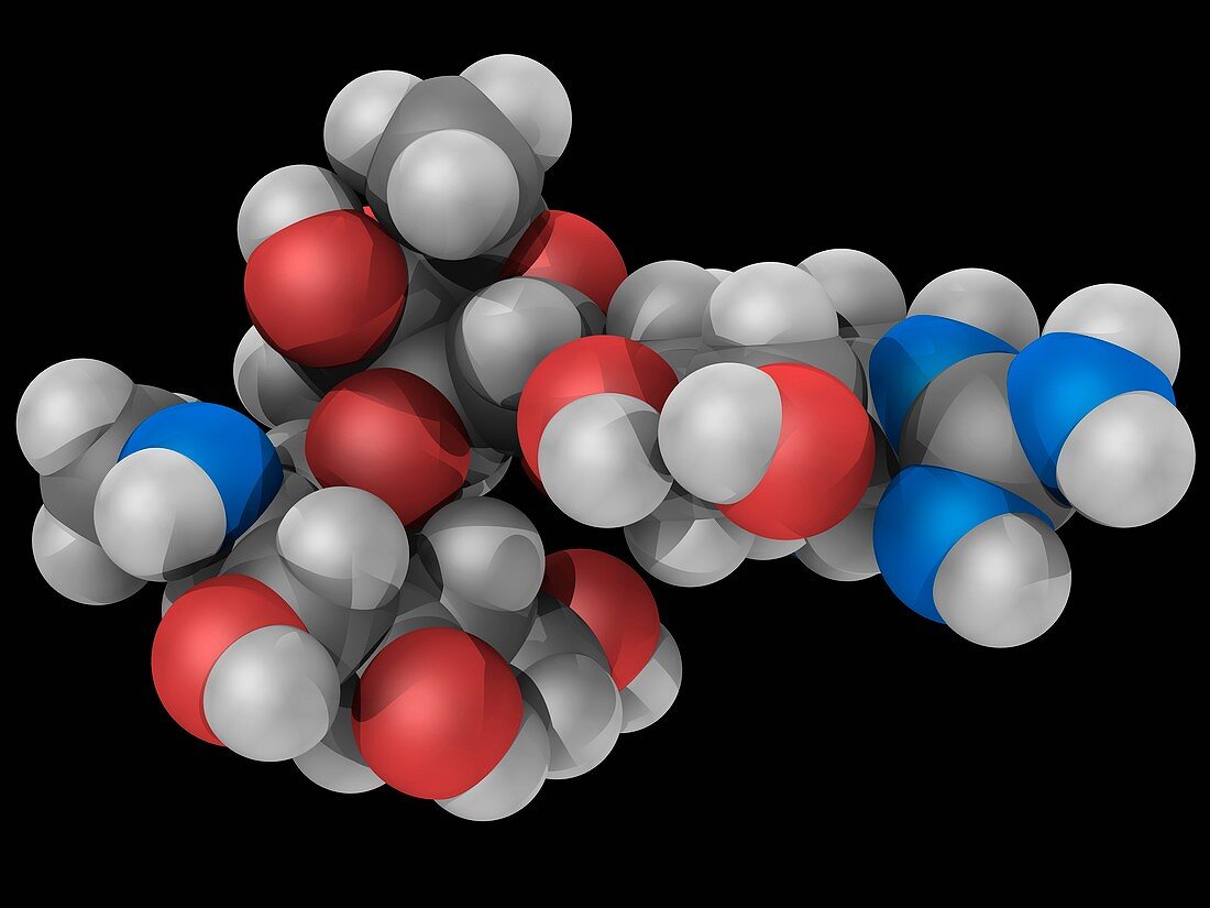 Streptomycin drug molecule