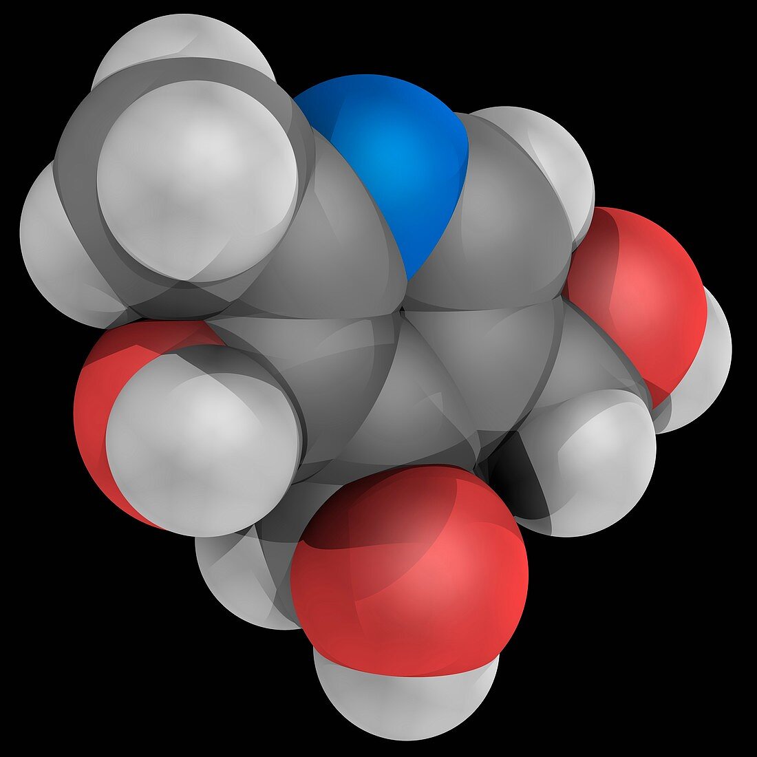 Vitamin B6 pyridoxine molecule