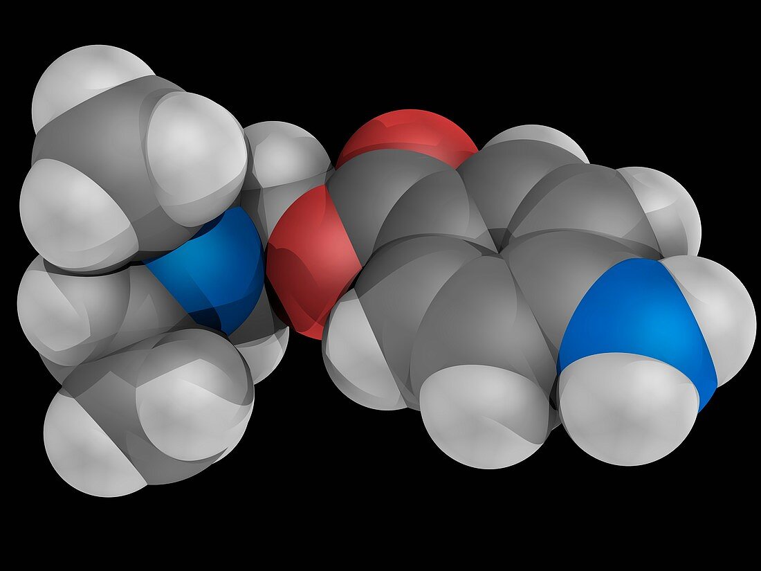 Procaine drug molecule