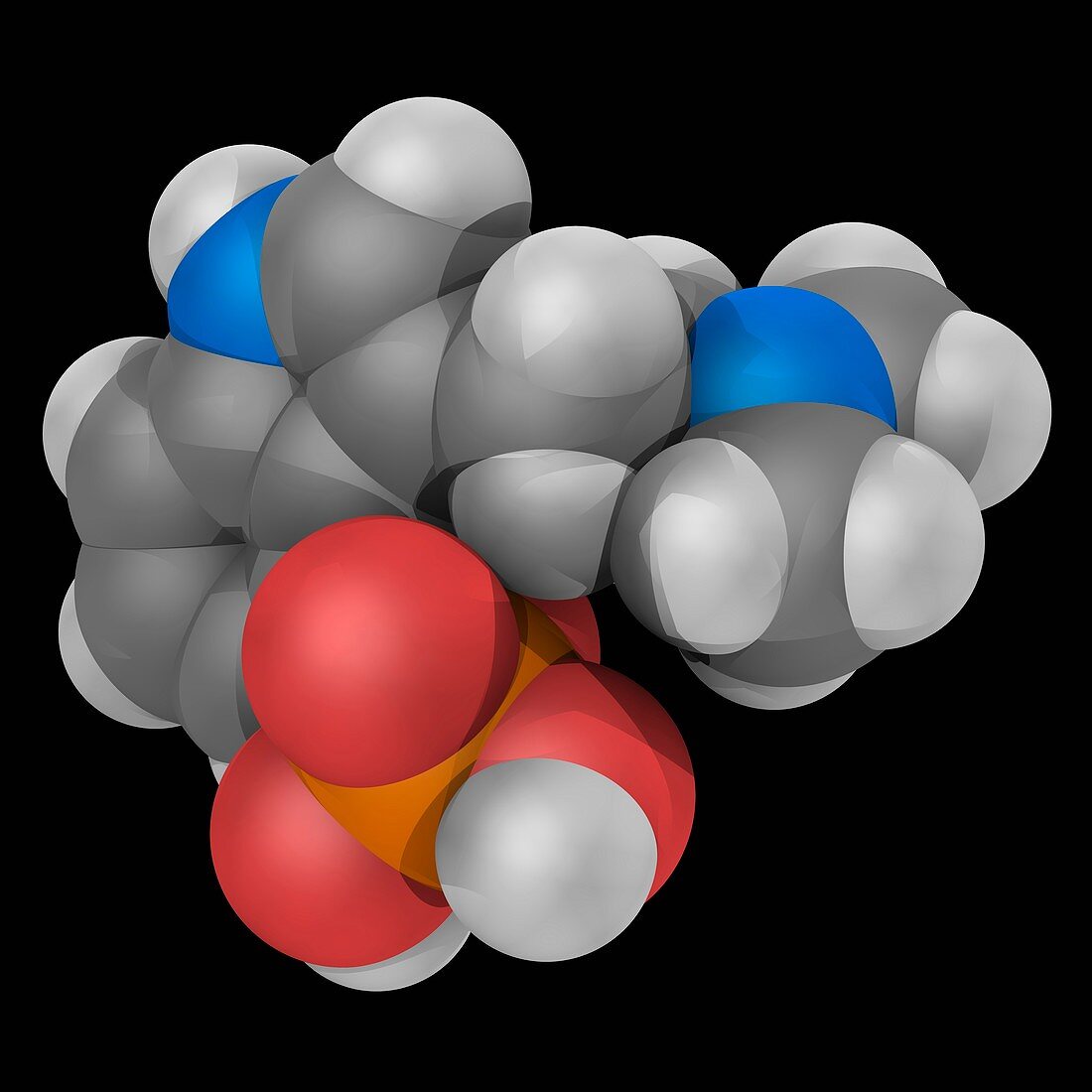 Psilocybine drug molecule
