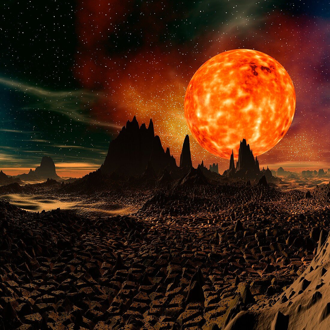 Alien planet,artwork